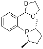 structure of CAS# 1044256-04-3, 2-[2-((2R,5R)-2,5-二甲基磷杂环戊烷-1-基)苯基]-1,3-二氧杂环戊烷
