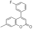 structure of CAS# 1044277-06-6, 4-(3-氟苯基)-7-甲基-2H-苯并吡喃-2-酮
