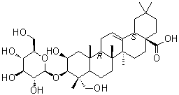 CAS # 104513-86-2, Bayogenin 3-O-beta-D-glucopyranoside, (2beta,3beta,4alpha)-3-(beta-D-Glucopyranosyloxy)-2,23-dihydroxy-olean-12-en-28-oic acid