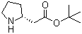 structure of CAS# 104553-43-7, (S)-吡咯烷-2-乙酸叔丁酯