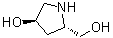 structure of CAS# 104587-51-1, (2S,4R)-2-Hydroxymethylpyrrolidin-4-ol