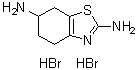 CAS 登录号：104617-55-2, 4,5,6,7-四氢苯并噻唑-2,6-二胺二氢溴酸盐