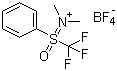 structure of CAS# 1046786-08-6, [(氧代)苯基(三氟甲基)硫酮]二甲基四氟硼酸铵