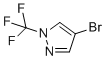 4-Bromo-1-(trifluoromethyl)-1H-pyrazole molecular structure (CAS 1046831-97-3)