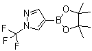 4-(4,4,5,5-Tetramethyl-1,3,2-dioxaborolan-2-yl)-1-(trifluoromethyl)-1H-pyrazole molecular structure (CAS 1046831-98-4)