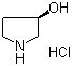 structure of CAS# 104706-47-0, (R)-(-)-3-Pyrrolidinol hydrochloride