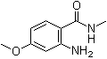 structure of CAS# 104775-67-9, 2-Amino-4-methoxy-N-methylbenzamide