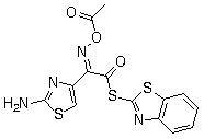 CAS 登录号：104797-47-9, 头孢地尼活性新酯, (Z)-2-(2-氨基-4-噻唑基)-2-乙酰氧亚氨基硫代乙酸 2-苯并噻唑酯