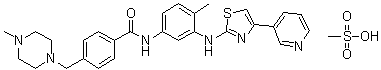 structure of CAS# 1048007-93-7, 马赛替尼甲磺酸盐