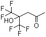 CAS # 10487-10-2, 5,5,5-Trifluoro-4-hydroxy-4-(trifluoromethyl)-2-pentanone, 1,1,1-Trifluoro-2-hydroxy-2-(trifluoromethyl)pentan-4-one