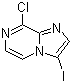 structure of CAS# 1049677-32-8, 8-氯-3-碘咪唑并[1,2-a]吡嗪