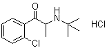 CAS # 1049718-57-1, 1-(2-Chlorophenyl)-2-[(1,1-dimethylethyl)amino]-1-propanone hydrochloride (1:1)