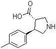 structure of CAS# 1049976-10-4, (3S,4R)-4-对甲苯基吡咯烷-3-羧酸