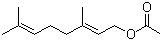 Geranyl acetate molecular structure (CAS 105-87-3)