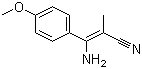 structure of CAS# 1050392-15-8, 3-氨基-3-(4-甲氧基苯基)-2-甲基-2-丙烯腈