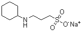 structure of CAS# 105140-23-6, 3-(环己基氨基)-1-丙烷磺酸单钠盐