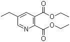 structure of CAS# 105151-39-1, 5-乙基吡啶-2,3-二羧酸二乙酯