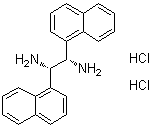 structure of CAS# 1052707-27-3, (1S,2S)-1,2-二-1-萘基-1,2-乙二胺二盐酸盐