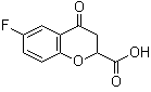 structure of CAS# 105300-40-1, 6-氟-4-氧代色满-2-羧酸