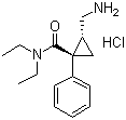 CAS # 105310-47-2, (E)-2-(Aminomethyl)-N,N-diethyl-1-phenylcyclopropanecarboxamide hydrochloride