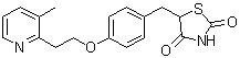 CAS # 105355-33-7, 5-[[4-[2-(3-Methyl-2-pyridinyl)ethoxy]phenyl]methyl]-2,4-thiazolidinedione