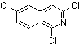 structure of CAS# 1053658-49-3, 1,3,6-三氯异喹啉