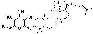 structure of CAS# 105558-26-7, 人参皂苷 Rh3