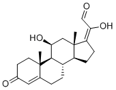CAS 登录号：105562-12-7, (11β,17E)-11,20-二羟基-3-氧代孕甾烷-4,17-二烯-21-醛