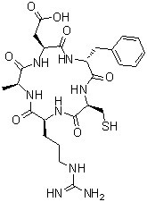 CAS 登录号：1055991-02-0, 环(L-丙氨酰-L-alpha-天冬氨酰-D-苯丙氨酰-L-半胱氨酰-L-精氨酰)
