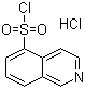 structure of CAS# 105627-79-0, Isoquinoline-5-sulphonyl chloride hydrochloride