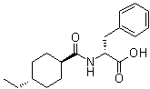 CAS 登录号：105746-45-0, 反式-N-[(4-乙基环己基)羰基]-D-苯丙氨酸