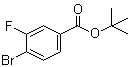 structure of CAS# 1057961-75-7, 4-溴-3-氟苯甲酸叔丁酯