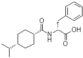 structure of CAS# 105816-06-6, 顺式-N-[[4-(异丙基)环己基]羰基]-D-苯丙氨酸
