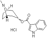 structure of CAS# 105826-92-4, 盐酸托烷司琼