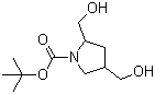 2,4-Bis(hydroxymethyl)-1-pyrrolidinecarboxylic acid tert-butyl ester molecular structure (CAS 1058737-58-8)