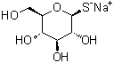 structure of CAS# 10593-29-0, 1-硫代-beta-D-吡喃葡萄糖钠盐