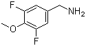structure of CAS# 105969-16-2, 3,5-二氟-4-甲氧基苄胺