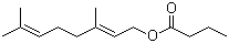 丁酸香叶酯分子结构 (CAS 106-29-6)