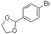 CAS # 10602-01-4, 4-Bromobenzaldehyde ethyleneglycol acetal, 4-Bromobenzaldehyde-1-ethylene ketal, p-Bromobenzaldehyde ethylene acetal