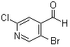 structure of CAS# 1060802-23-4, 5-溴-2-氯-4-吡啶甲醛