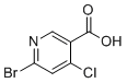structure of CAS# 1060808-92-5, 6-Bromo-4-chloronicotinic acid