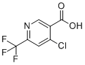 structure of CAS# 1060810-66-3, 4-氯-6-(三氟甲基)烟酸