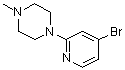 structure of CAS# 1060812-92-1, 1-(4-Bromopyridin-2-yl)-4-methylpiperazine