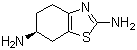 structure of CAS# 106092-09-5, (S)-2,6-二氨基-4,5,6,7-四氢苯并噻唑