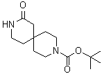 structure of CAS# 1061731-86-9, 8-氧代-3,9-二氮杂螺[5.5]十一烷-3-羧酸叔丁酯