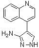 structure of CAS# 1062368-21-1, 4-(4-喹啉基)-1H-吡唑-3-胺