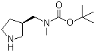 CAS # 1064051-97-3, N-Methyl-N-[(3R)-3-pyrrolidinylmethyl]carbamic acid tert-butyl ester