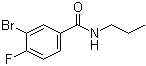 3-Bromo-4-fluoro-N-propylbenzamide molecular structure (CAS 1065074-04-5)