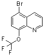 5-溴-8-(三氟甲氧基)喹啉分子结构 (CAS 1065074-23-8)