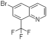 structure of CAS# 1065074-30-7, 6-Bromo-8-(trifluoromethyl)quinoline